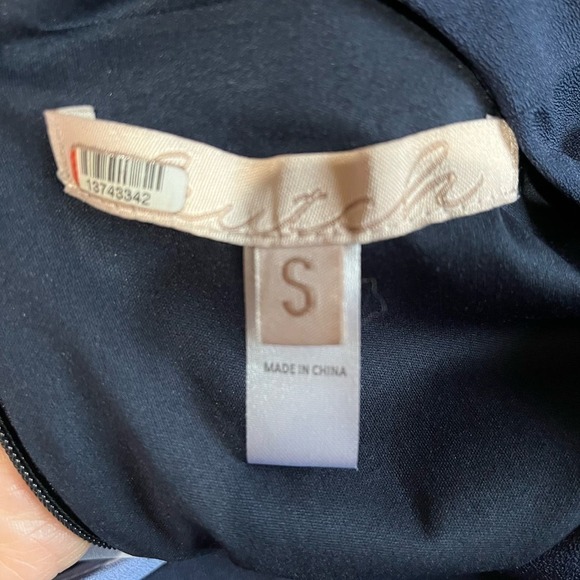 Hutch Pastel Colorblock Faux Wrap Midi Dress Blue Size 2 Mother's Day Wedding - Picture 11 of 12